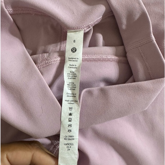 Lululemon Align High-Rise Pant 25" Pink Peony Size 8 - Picture 7 of 8